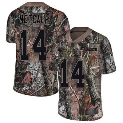 Nike Seahawks #14 D.K. Metcalf Camo Stitched NFL Limited Rush Realtree Jersey