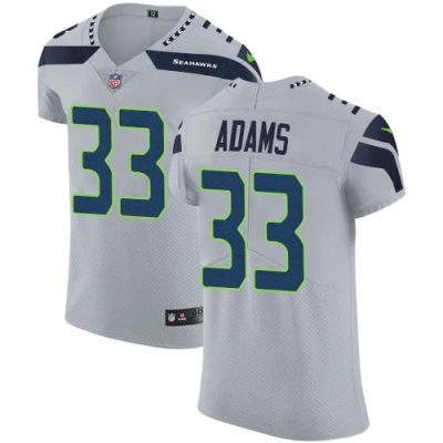 Nike Seahawks #33 Jamal Adams Grey Alternate Stitched NFL New Elite Jersey