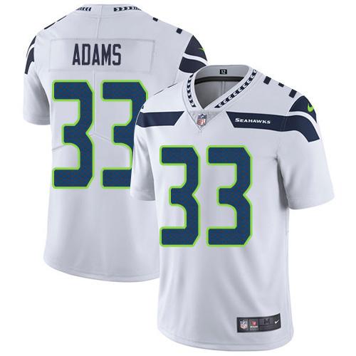 Nike Seahawks #33 Jamal Adams White Stitched NFL Vapor Untouchable Limited Jersey