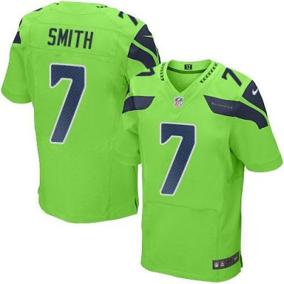 Nike Seahawks #7 Geno Smith Green Stitched NFL Elite Rush Jersey