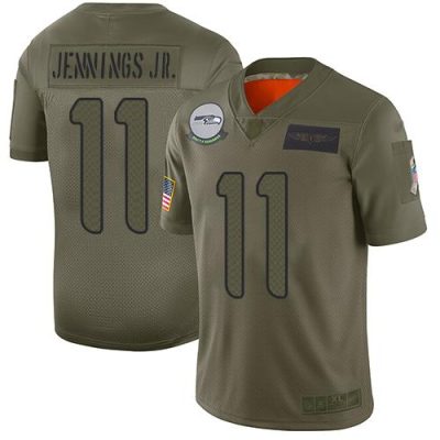 Nike Seattle Seahawks #11 Gary Jennings Jr. Camo Stitched NFL Limited 2019 Salute To Service Jersey