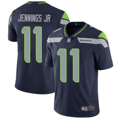 Nike Seattle Seahawks #11 Gary Jennings Jr. Steel Blue Team Color Stitched NFL Vapor Untouchable Limited Jersey
