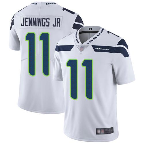 Nike Seattle Seahawks #11 Gary Jennings Jr. White Stitched NFL Vapor Untouchable Limited Jersey