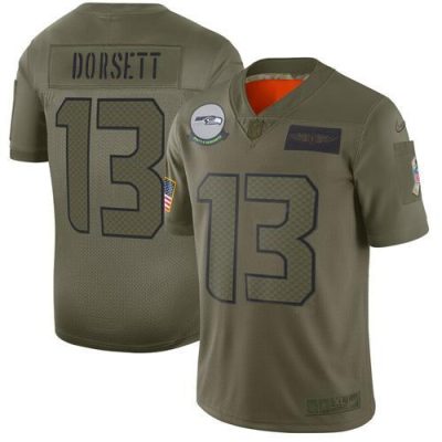Nike Seattle Seahawks #13 Phillip Dorsett Camo Stitched NFL Limited 2019 Salute To Service Jersey