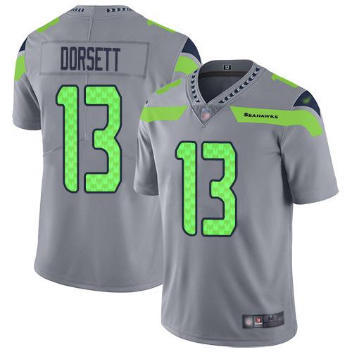 Nike Seattle Seahawks #13 Phillip Dorsett Gray Stitched NFL Limited Inverted Legend Jersey