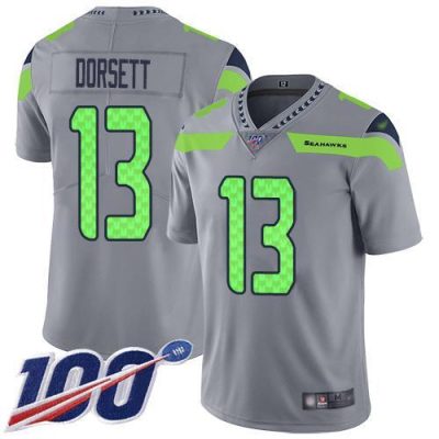 Nike Seattle Seahawks #13 Phillip Dorsett Gray Stitched NFL Limited Inverted Legend 100th Season Jersey