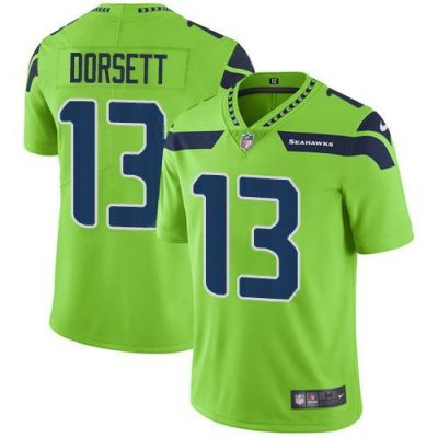 Nike Seattle Seahawks #13 Phillip Dorsett Green Stitched NFL Limited Rush Jersey