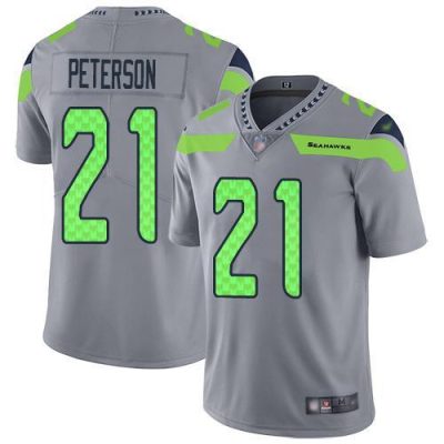 Nike Seattle Seahawks #21 Adrian Peterson Gray Stitched NFL Limited Inverted Legend Jersey