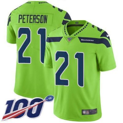Nike Seattle Seahawks #21 Adrian Peterson Green Stitched NFL Limited Rush 100th Season Jersey