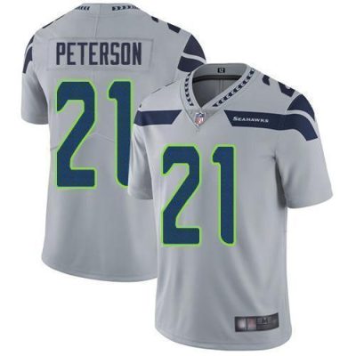 Nike Seattle Seahawks #21 Adrian Peterson Grey Alternate Stitched NFL Vapor Untouchable Limited Jersey