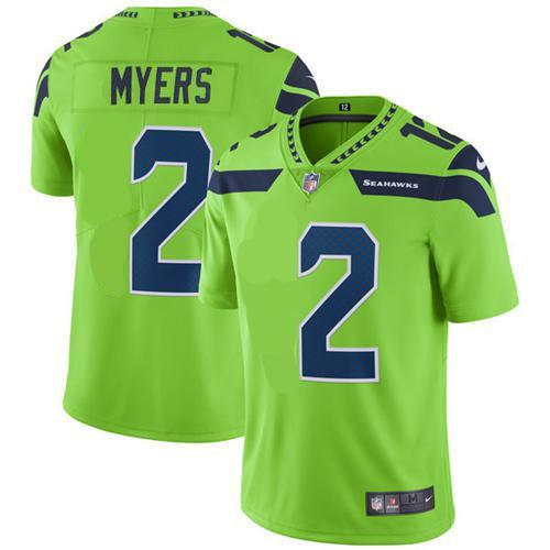 Nike Seattle Seahawks #2 Jason Myers Green Stitched NFL Limited Rush Jersey