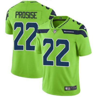 Nike Seattle Seahawks #22 C. J. Prosise Green Stitched NFL Limited Rush Jersey
