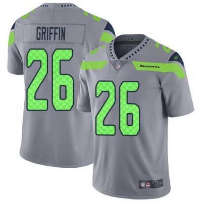 Nike Seattle Seahawks #26 Shaquem Griffin Gray Stitched NFL Limited Inverted Legend Jersey