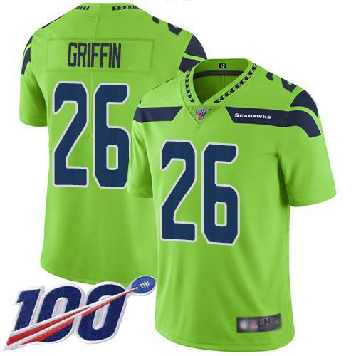 Nike Seattle Seahawks #26 Shaquem Griffin Green Stitched NFL Limited Rush 100th Season Jersey
