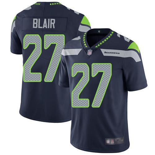 Nike Seattle Seahawks #27 Marquise Blair Steel Blue Team Color Stitched NFL Vapor Untouchable Limited Jersey