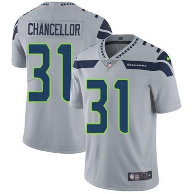 Nike Seattle Seahawks #31 Kam Chancellor Grey Alternate Stitched NFL Vapor Untouchable Limited Jersey