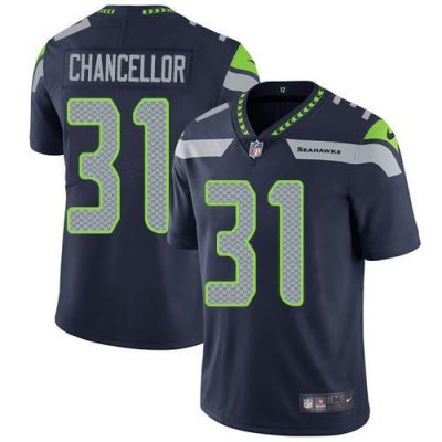 Nike Seattle Seahawks #31 Kam Chancellor Steel Blue Team Color Stitched NFL Vapor Untouchable Limited Jersey