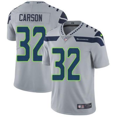 Nike Seattle Seahawks #32 Chris Carson Grey Alternate Stitched NFL Vapor Untouchable Limited Jersey