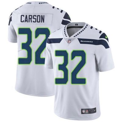 Nike Seattle Seahawks #32 Chris Carson White Stitched NFL Vapor Untouchable Limited Jersey