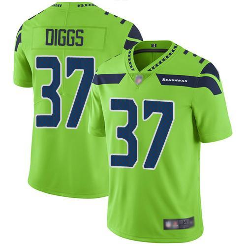 Nike Seattle Seahawks #37 Quandre Diggs Green Stitched NFL Limited Rush Jersey
