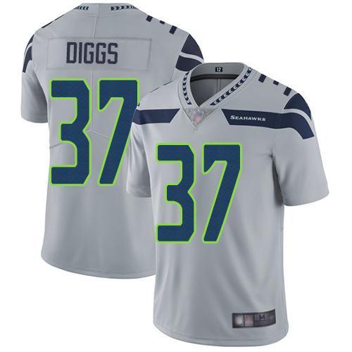 Nike Seattle Seahawks #37 Quandre Diggs Grey Alternate Stitched NFL Vapor Untouchable Limited Jersey