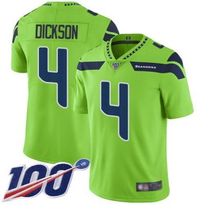 Nike Seattle Seahawks #4 Michael Dickson Green Stitched NFL Limited Rush 100th Season Jersey