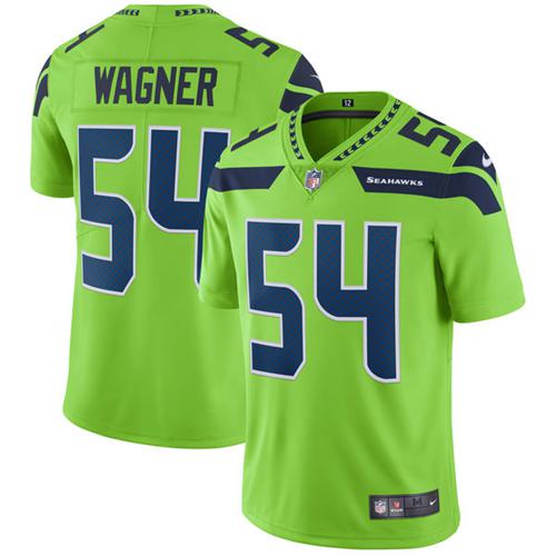 Nike Seattle Seahawks #54 Bobby Wagner Green Stitched NFL Limited Rush Jersey