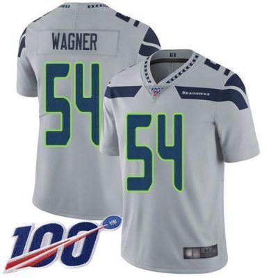 Nike Seattle Seahawks #54 Bobby Wagner Grey Alternate Stitched NFL 100th Season Vapor Limited Jersey