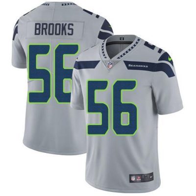 Nike Seattle Seahawks #56 Jordyn Brooks Grey Alternate Stitched NFL Vapor Untouchable Limited Jersey