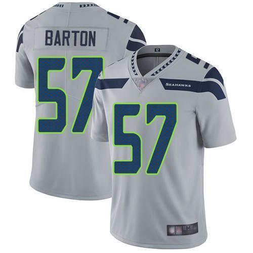 Nike Seattle Seahawks #57 Cody Barton Grey Alternate Stitched NFL Vapor Untouchable Limited Jersey