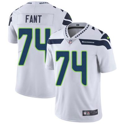 Nike Seattle Seahawks #74 George Fant White Stitched NFL Vapor Untouchable Limited Jersey