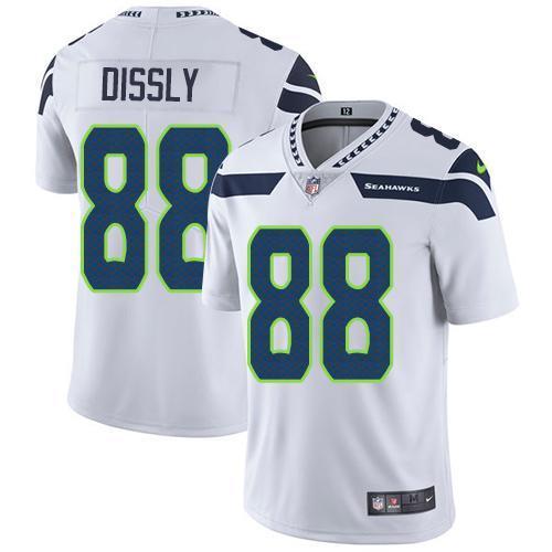 Nike Seattle Seahawks #88 Will Dissly White Stitched NFL Vapor Untouchable Limited Jersey