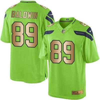 Nike Seattle Seahawks #89 Doug Baldwin Green Stitched NFL Limited Gold Rush Jersey
