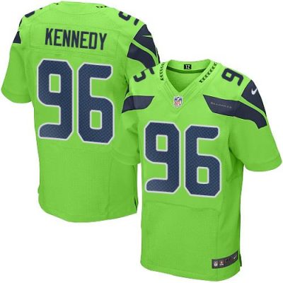 Nike Seattle Seahawks #96 Cortez Kennedy Green Stitched NFL Elite Rush Jersey