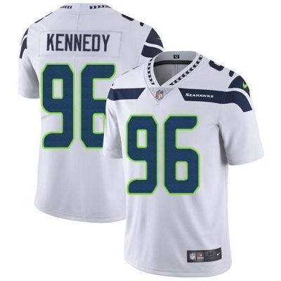 Nike Seattle Seahawks #96 Cortez Kennedy White Stitched NFL Vapor Untouchable Limited Jersey