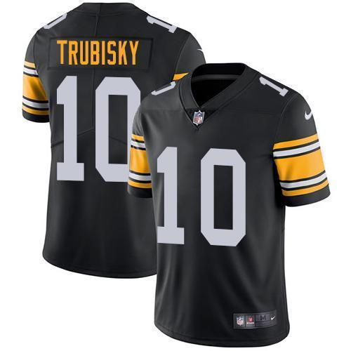 Nike Steelers #10 Mitchell Trubisky Black Alternate Stitched NFL Vapor Untouchable Limited Jersey