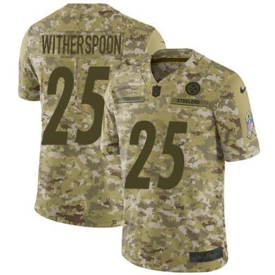 Nike Steelers #25 Ahkello Witherspoon Camo Stitched NFL Limited 2018 Salute To Service Jersey
