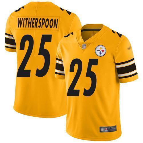 Nike Steelers #25 Ahkello Witherspoon Gold Stitched NFL Limited Inverted Legend Jersey