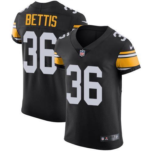 Nike Steelers #36 Jerome Bettis Black Alternate Stitched NFL Vapor Untouchable Elite Jersey
