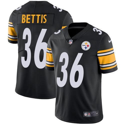 Nike Steelers #36 Jerome Bettis Black Team Color Stitched NFL Vapor Untouchable Limited Jersey