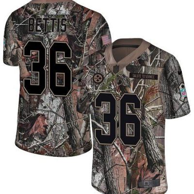 Nike Steelers #36 Jerome Bettis Camo Stitched NFL Limited Rush Realtree Jersey
