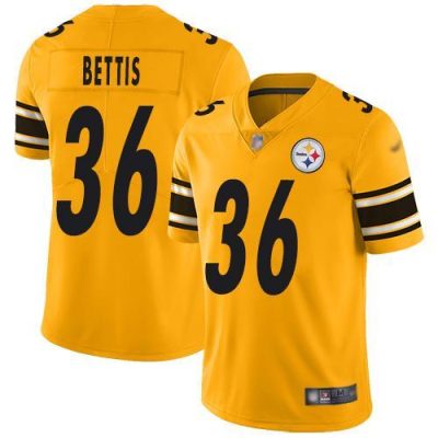 Nike Steelers #36 Jerome Bettis Gold Stitched NFL Limited Inverted Legend Jersey