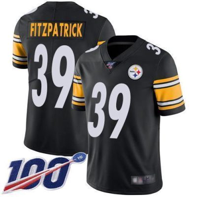 Nike Steelers #39 Minkah Fitzpatrick Black Team Color Stitched NFL 100th Season Vapor Limited Jersey