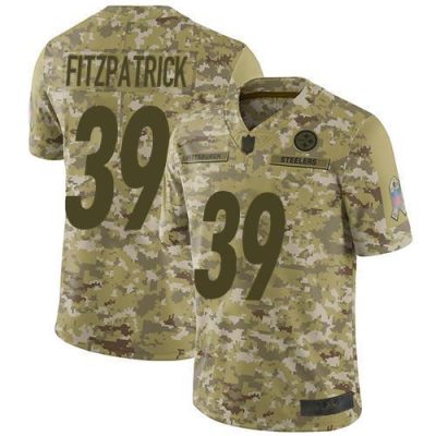 Nike Steelers #39 Minkah Fitzpatrick Camo Stitched NFL Limited 2018 Salute To Service Jersey
