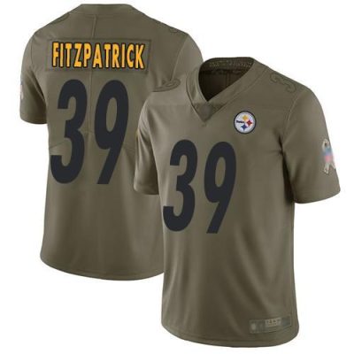Nike Steelers #39 Minkah Fitzpatrick Olive Stitched NFL Limited 2017 Salute To Service Jersey