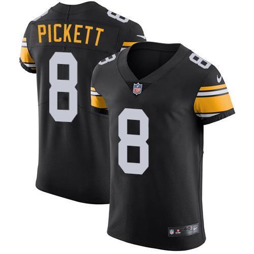 Nike Steelers #8 Kenny Pickett Black Alternate Stitched NFL New Elite Jersey