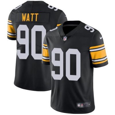 Nike Steelers #90 T. J. Watt Black Alternate Stitched NFL Vapor Untouchable Limited Jersey