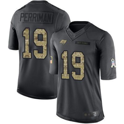 Nike Tampa Bay Buccaneers #19 Breshad Perriman Black Stitched NFL Limited 2016 Salute to Service Jersey