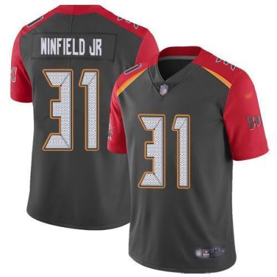 Nike Tampa Bay Buccaneers #31 Antoine Winfield Jr. Gray Stitched NFL Limited Inverted Legend Jersey