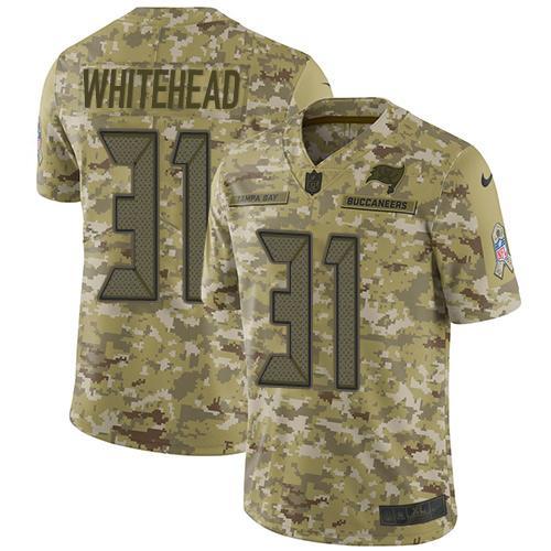 Nike Tampa Bay Buccaneers #31 Jordan Whitehead Camo Stitched NFL Limited 2018 Salute To Service Jersey